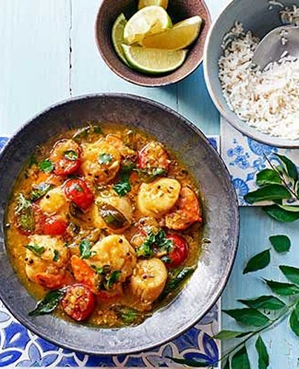 Keralan scallop molee