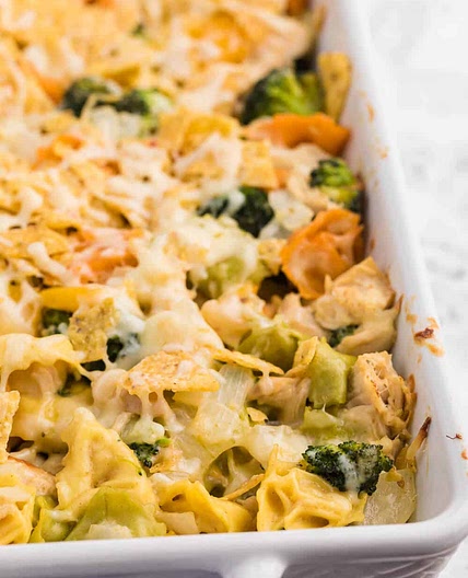 Santa Fe Chicken Tortellini Casserole