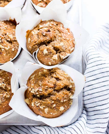 Fluffy Sourdough Banana Muffins Recipe