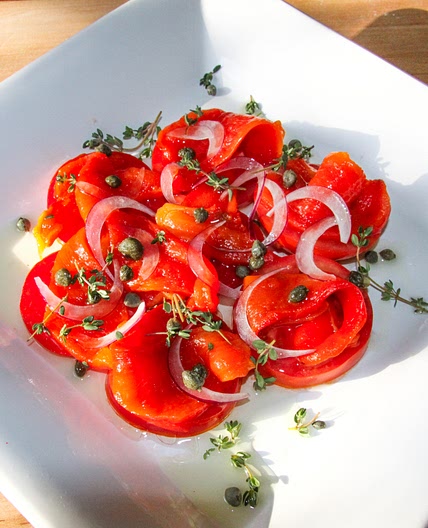 Roasted Peppers Tomatoes Salad