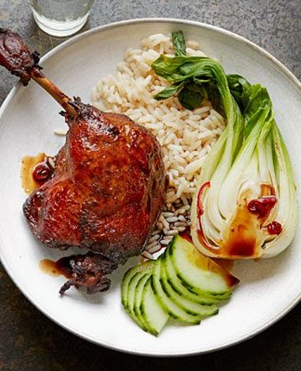 Twice-cooked sticky duck