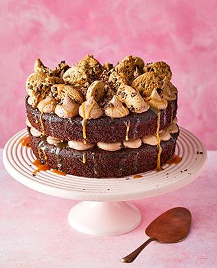 Chocolate salted caramel cookie cake