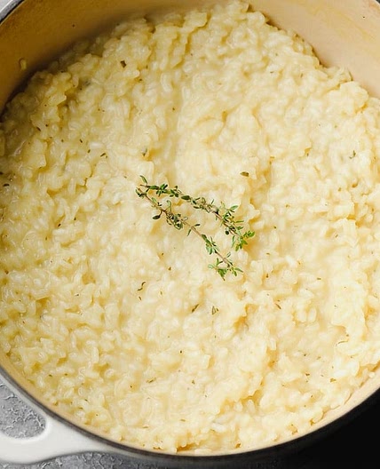 Creamy Vegan Risotto with Roasted Vegetables