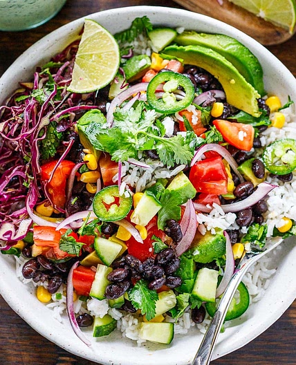Black Bean Burrito Bowl Recipe