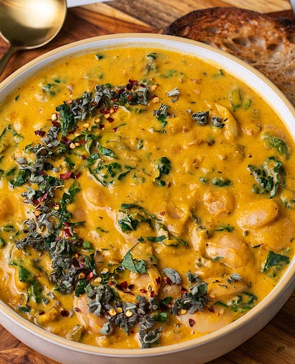 Creamy Butternut Squash Ricotta Butter Beans