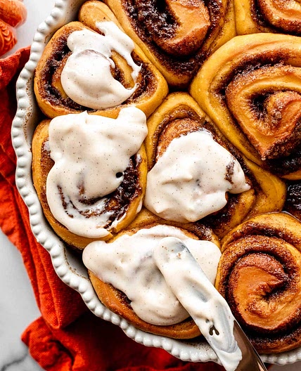 Pumpkin Cinnamon Rolls