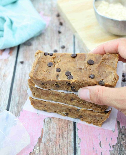 Cookie Dough Protein Bars [Dairy and Gluten-Free)