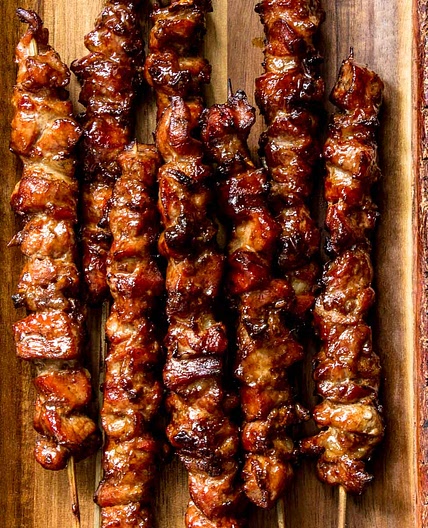 Grilled Thai Coconut Chicken Skewers