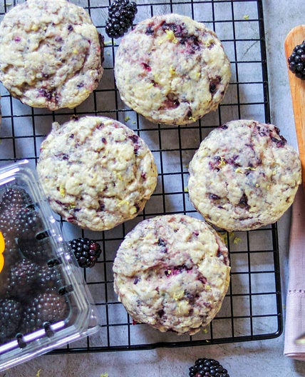 Blackberry Lemon Scones