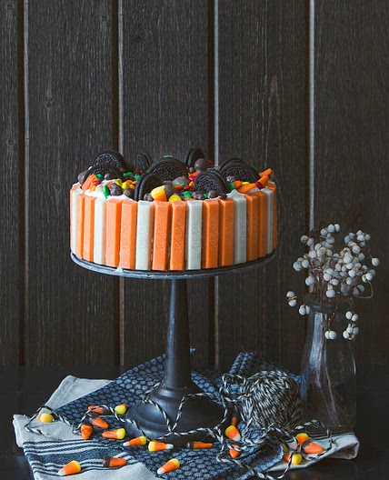 Halloween Kit Kat Ice Cream Cake