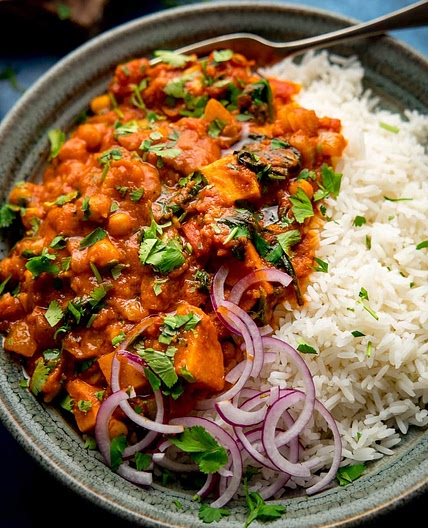 Chickpea and Sweet Potato Curry