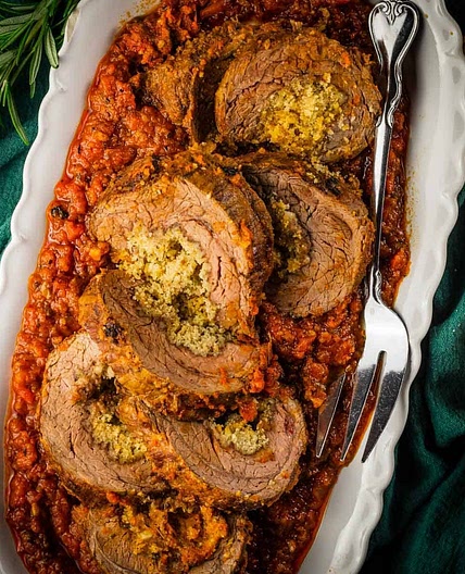 Italian Beef Braciole with Flank Steak