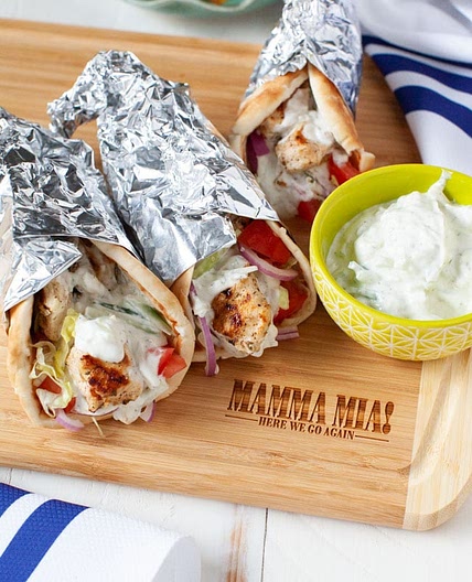 Grilled Chicken Gyros Recipe