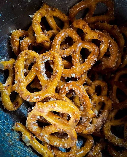 Spicy Parmesan Pretzels