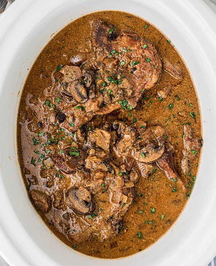 Slow Cooker Smothered Pork Chops