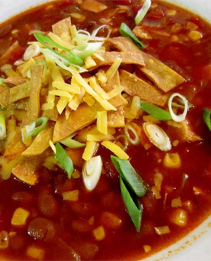 Healthier Slow-Cooker Chicken Tortilla Soup