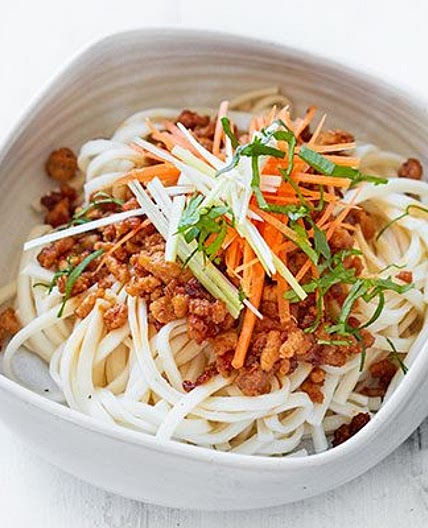 Crispy chilli turkey noodles