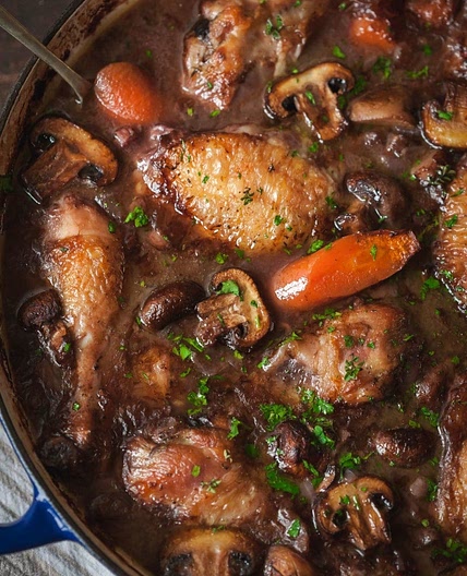 Coq Au Vin, the Ultimate One Pot Dinner