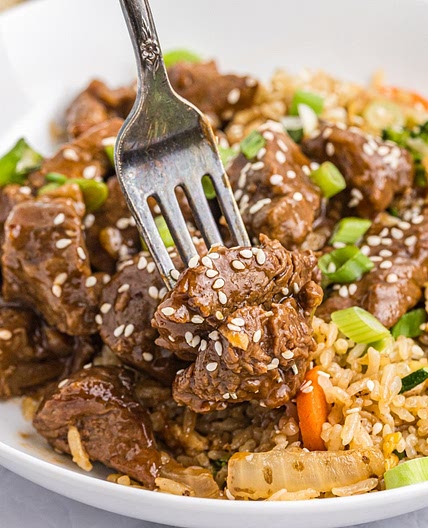 Slow Cooker Honey Garlic Steak Bites