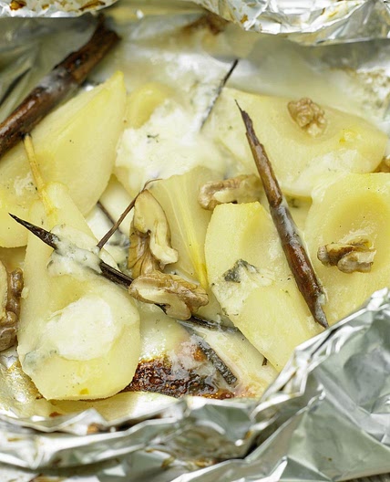 Gorgonzola-Birnen vom Grill