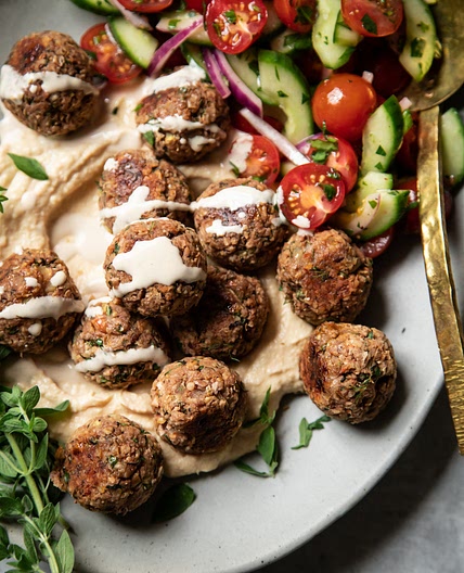 Vegan Lemony Oregano Meatballs