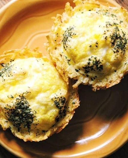 Hash Brown Egg Nests