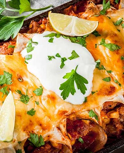 Smoked Pulled Pork Enchiladas
