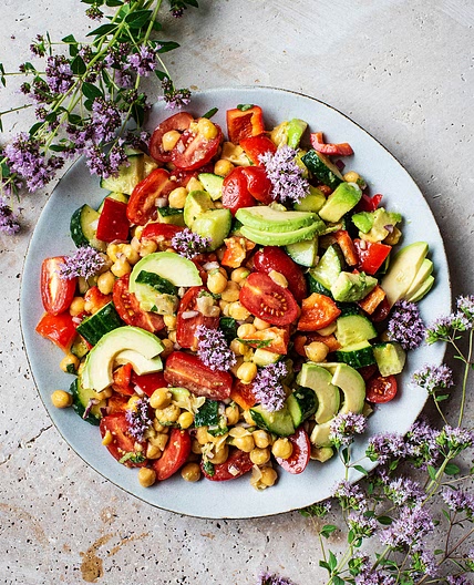 Summer Greek Chickpea Salad