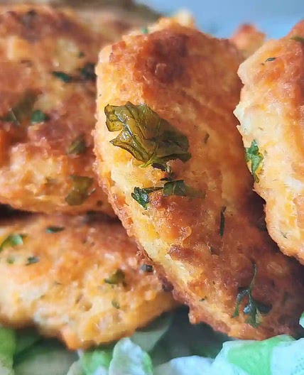 Mediterranean Salmon Patties - Leftovers Fish Burger Patty