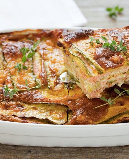 Terrina di zucchine al salmone