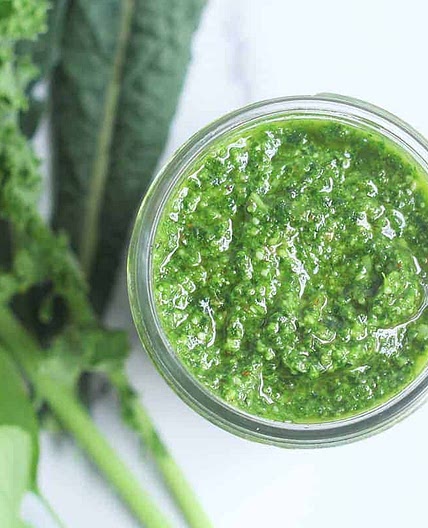Easy Kale Pesto (to Share with the Kids!)