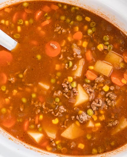 Crockpot Vegetable Beef Soup