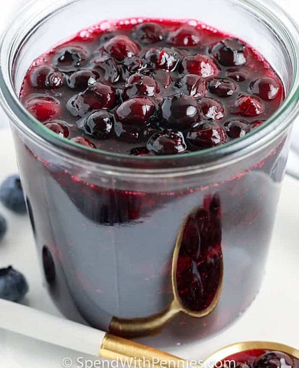 Homemade Blueberry Sauce