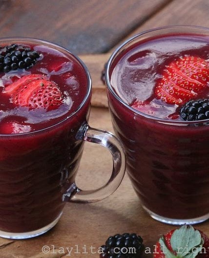 Ecuadorian Colada Morada: a spiced berry and purple corn drink