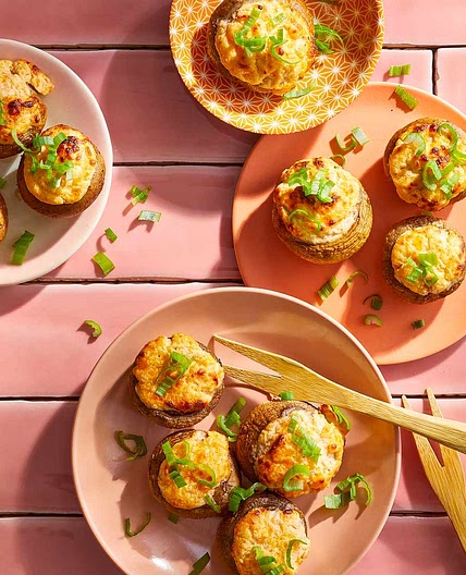 Air Fryer Stuffed Mushrooms