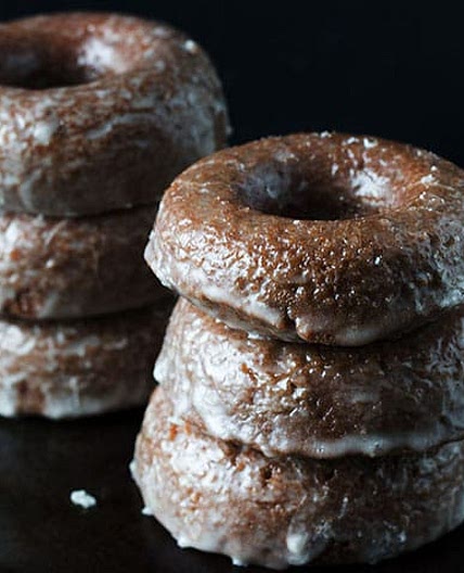 Easy Baked Glazed Chocolate Donuts