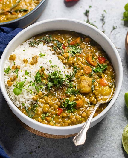 Vegan Jamaican Lentil Curry