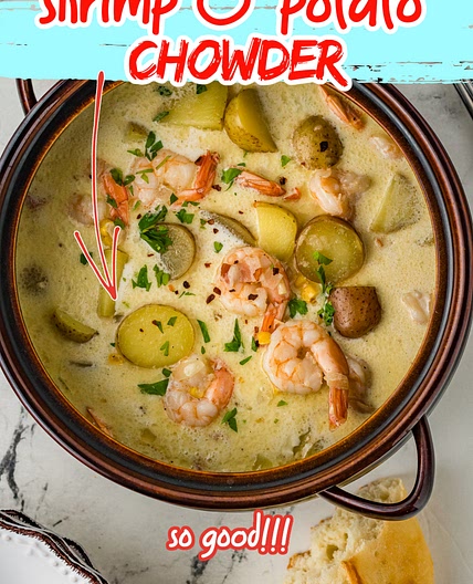SHRIMP BACON POTATO CHOWDER