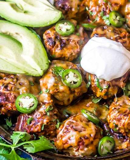 Enchilada Meatball Skillet