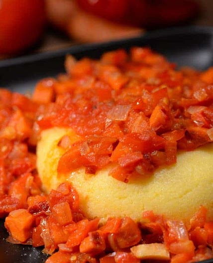 Lesotho Chakalaka and Pap-Pap (Vegetable stew with corn meal)
