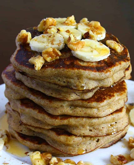 Gluten-Free, Flourless, Vegan Banana Pancakes