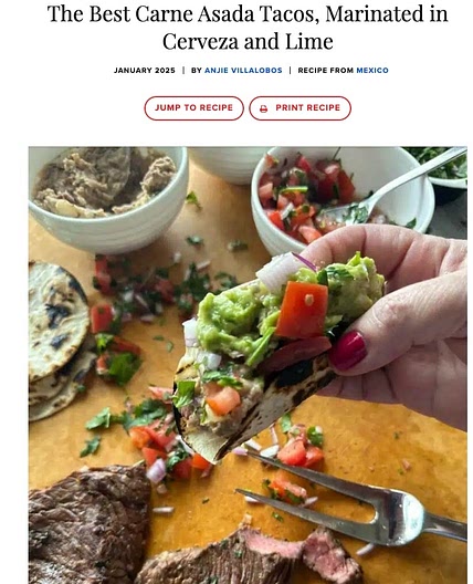 The Best Carne Asada Tacos, Marinated in Cerveza