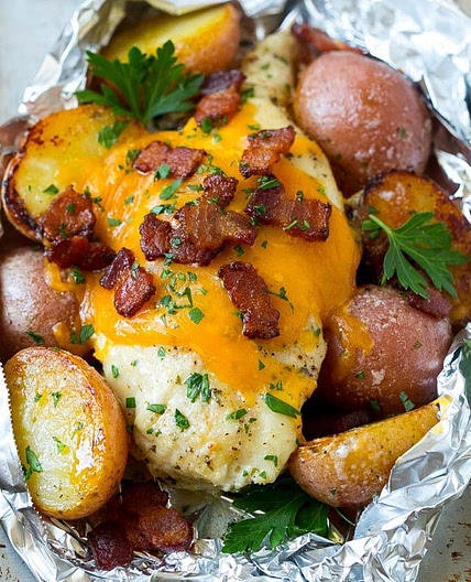 Bacon Ranch Chicken Foil Packets