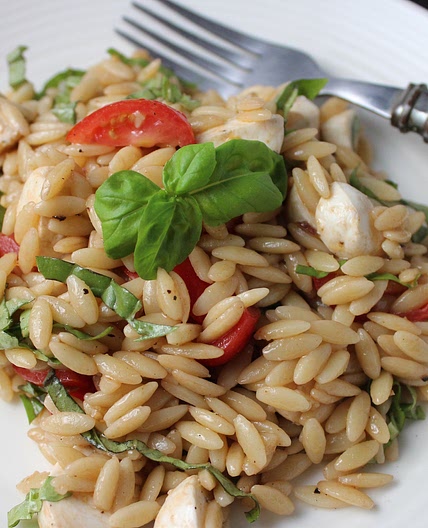 Orzo Salad with Tomatoes, Basil & Balsamic