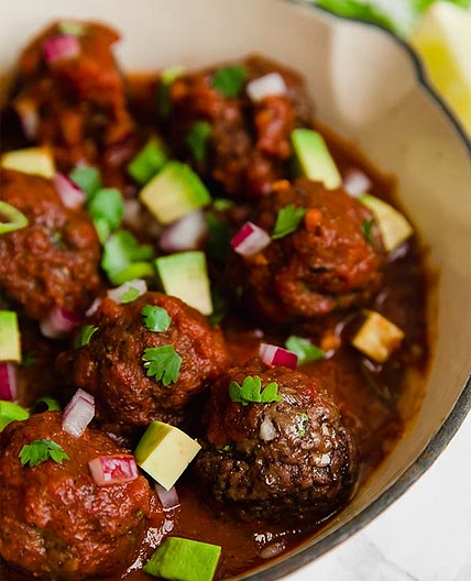 Enchilada Meatball Skillet