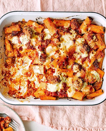 Sausage pasta bake