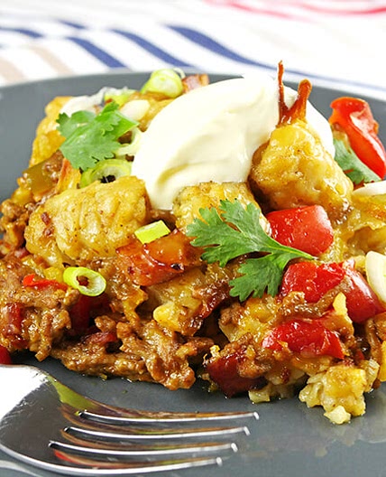 Slow Cooker Tater Tot Casserole