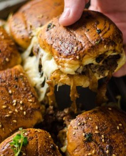 French Onion Beef Sliders For A Crowd