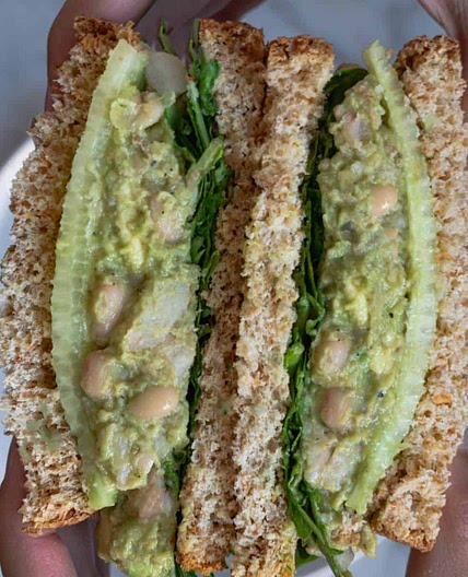 High-Iron Avocado White Bean Sandwich Spread