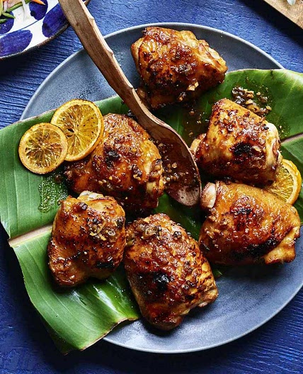 Huli Huli Chicken with Pineapple-Ginger Sauce